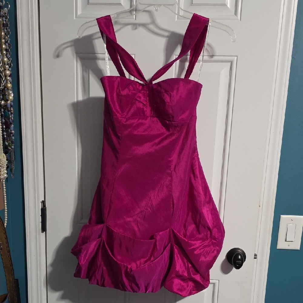 Jessica McClintock Fuchsia Prom Dress